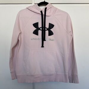 Under Armour Light Pink Hoodie with Black Logo